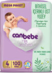 Canbebe Bebek Bezi Mega Paket 4 Beden (7-14kg) 100 Adet