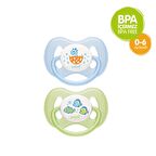 Bebsi Kelebek Emzik 2'li No:1 Mavi - Yeşil