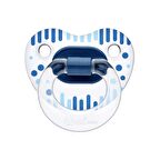 Wee Baby Şeffaf Desenli Damaklı Emzik 837 6-18 Ay No:2 Mavi