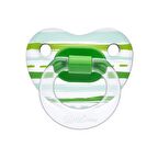 Wee Baby Şeffaf Desenli Damaklı Emzik 837 6-18 Ay No:2 Yeşil