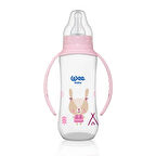 Klasik Kulplu PP Biberon 270 ml Pembe