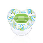 Şeffaf Desenli Damaklı Emzik No:3 Yeşil 18+ Ay