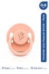 Wee Baby Pure Yuvarlak Uçlu Kauçuk Emzik 0-6 Ay Somon