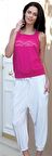 21519 Kadın Yazlık Poly Şalvarlı Pijama