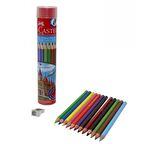 Faber Castell 12 Renk Metal Kutuda Kuru Boya