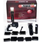 Powertec TR-800 8 Başlıklı Şarjlı Kuru Saç-Sakal Çok Amaçlı Tıraş Makinesi 