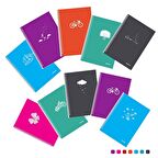 Mopak Pastel Spiralli PP Kapak A4 120 yp Kareli Defter