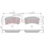 Fiat Fren Balatası Arka Fisli Ducato 14> / Boxer 14> / Jumper 14> - Braxıs Aa0614