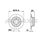 Bmw Arka Fren Diski Bmw E81 E87 N43 N45 N46 M47 05>11 - Braxıs Ae0340