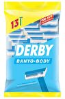 Derby Banyo 13'lü Tek Bıçaklı Tüm Cilt Tipleri İçin Kullan At Tıraş Bıçağı
