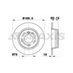 Bmw Fren Diski Arka Bmw E36 91>98 E46 97>05 - Braxıs Ae0146