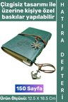 #Defter Okul Ofis Günlük Not Ajanda Hatıra Anı Tutma Eş Sevgili Anneler Babalar Öğretmenler Günü Çok Şık Dekoratif Hediyelik Pusula Detaylı Çizgisiz Yeşil Deri Defter