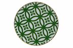 Porland Morocco Düz Tabak Desen1 Yeşil 20cm