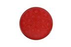 Porland Christina Kırmızı Düz Tabak 21cm