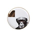 Porland Wild Life Serisi 20cm Düz Tabak Monkey