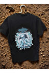 Gotik Tarz Kuru Kafa Baskılı Tişört