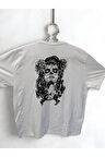 Gotik Kuru Kafa Tasarımlı Baskı Tişört