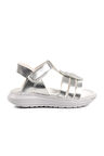 Aspor Gümüş Gri Kız Çocuk Düz Sandalet