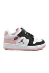 Cool Siyah Pudra Cırtlı Kız Çocuk Sneaker