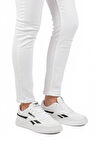 Walkway Beyaz Siyah Bağcıklı Erkek Spor Ayakkabı