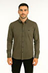 Cafes Uzun Kol Slim Fit Erkek Gömlek - 7434