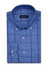 Atilla Özer K.Mavi Klasik Uzun Kol Erkek Gömlek-6447