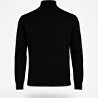 Slim Fit Polo Yarım Balıkçı Uzun Kol Erkek Triko - 7425