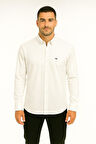 Cafes Uzun Kol Slim Fit Erkek Gömlek - 7433