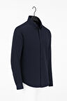 Gewer Uzun Kol Slim Fit İçi Polarlı Erkek Gömlek - 7440