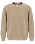Basic Bisiklet Yaka Relaxed Regular Erkek Örme Doku Sweatshirt - 7774