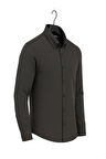 Gewer Uzun Kol Slim Fit İçi Polarlı Erkek Gömlek - 7440