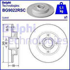 Psa Fren Diski Arka 207 06> 208 12> 307 00> 2008 13> / C3 II 09> C3 Picasso 09> C4 Cactus 14> Ds3 10> Po - Delphi Bg9022rsc