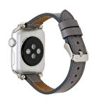Bouletta Apple Watch Uyumlu Deri Kordon 38-40-41mm Ferro RST9 Gri
