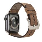 Bouletta Apple Watch Uyumlu Deri Kordon Vigo 42-44-45mm G2 Kahve