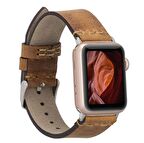 Bouletta Apple Watch Uyumlu Deri Kordon 38-40-41mm G19-BA7 Taba