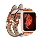 Bouletta Apple Watch Uyumlu Deri Kordon Ely Double Tour RST2EF Taba