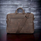 Apollo 13-14 inç Deri Laptop Çantası TN03 Kahve