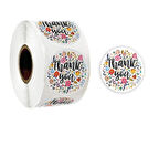 THANK YOU ETİKET STİCKER - 2,5 CM ÖLÇÜSÜNDE 48 ADET