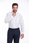 Dormen Classics Erkek Kolay Ütülenebilir Regular Fit Geniş Kesim Klasik Yaka Cepli Gömlek