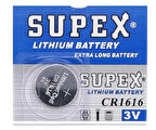 Supex Para Pil 3v Cr 1616 - 2 adet