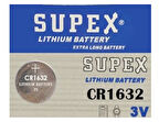 Supex Para Pil 3v Cr 1632 - 2 adet