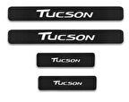 Tucson Carbon Fiber Kapı Eşiği Yazısı Sticker 50CM 4 ADET