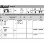 İsuzu Ticarı Piston Segmanlı (std) İsuzu 4bd1 Npr59 - Yenmak 36-04396-000