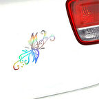 Kelebek Uçan Araba Sticker Oto 15cm