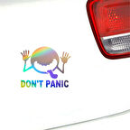 PANİK YAPMAYIN Komik Sticker Yapıştırma 15CM