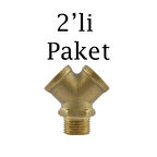 Brio Hava Hortum 2'Li Çatal 1/2 2'li Paket