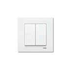 VİKO KARRE KOMÜTATÖR ÇERÇEVELİ BEYAZ