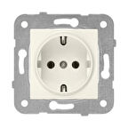 Viko Karre/Meridian Krem Topraklı Priz Çerçevesiz - 90967208