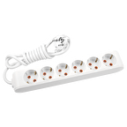 VİKO 5 Metre Kablolu Topraklı Çocuk Korumalı Altılı Priz