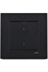 Viko Novella Siyah İkili Anahtar Komütatör Çerçeveli